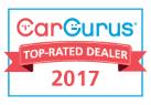 2017 Top Rated Dealer by Cargurus.